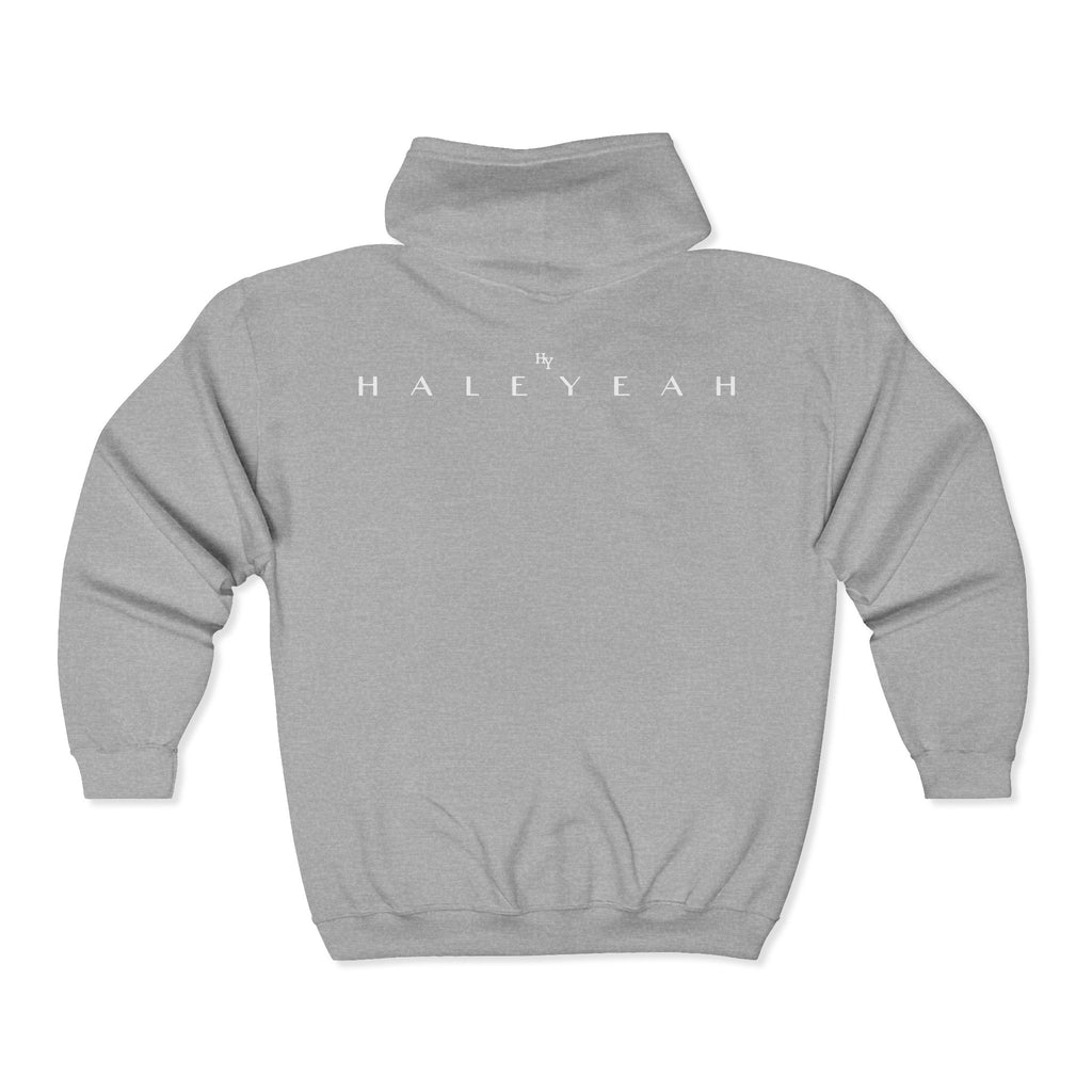 "Coffee makes my day, but Friday makes my week" CAT in café | HY Graphic Zip-Up Hoodie