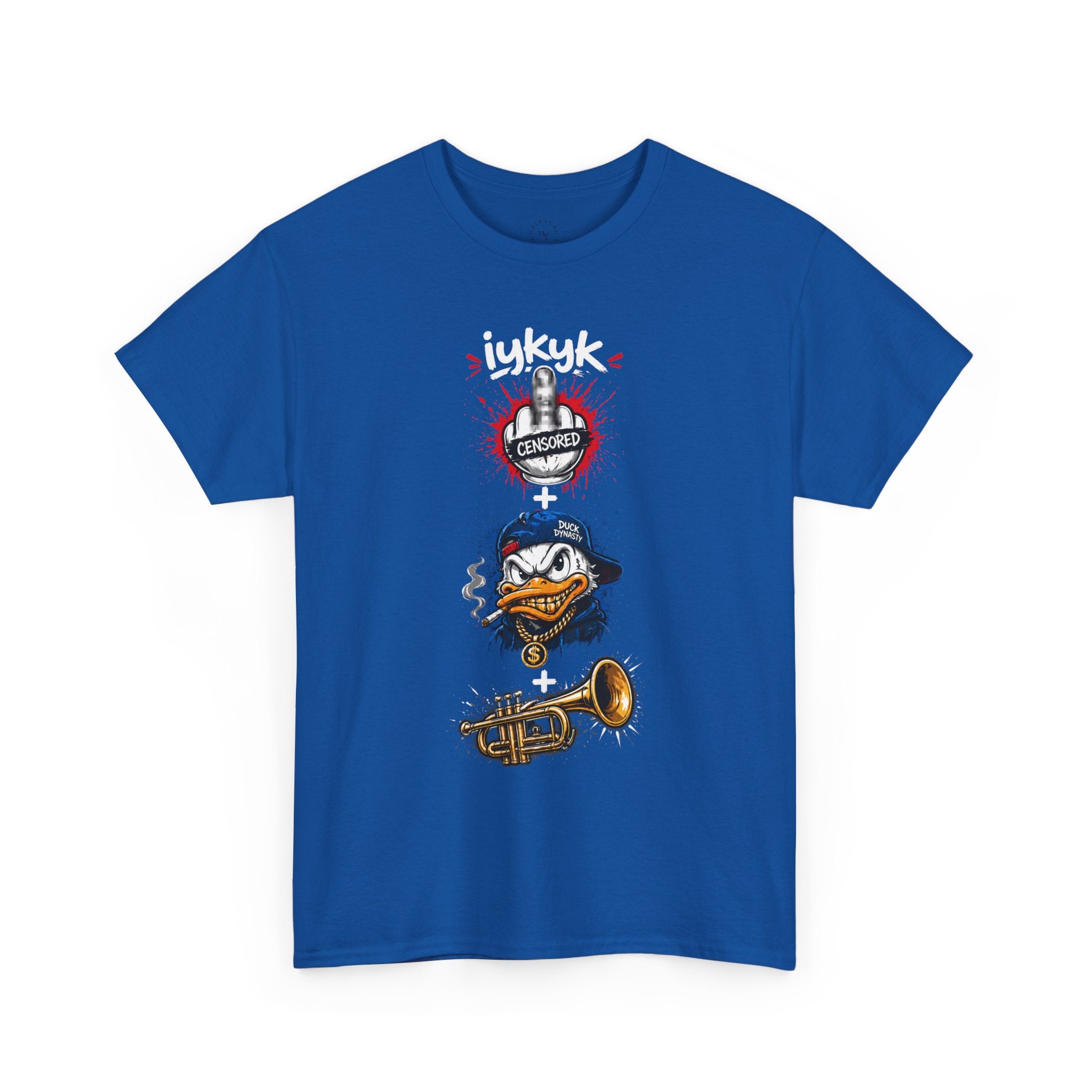 One Finger Salute + Duck Head + Trumpet iykyk | HY Graphic Tee