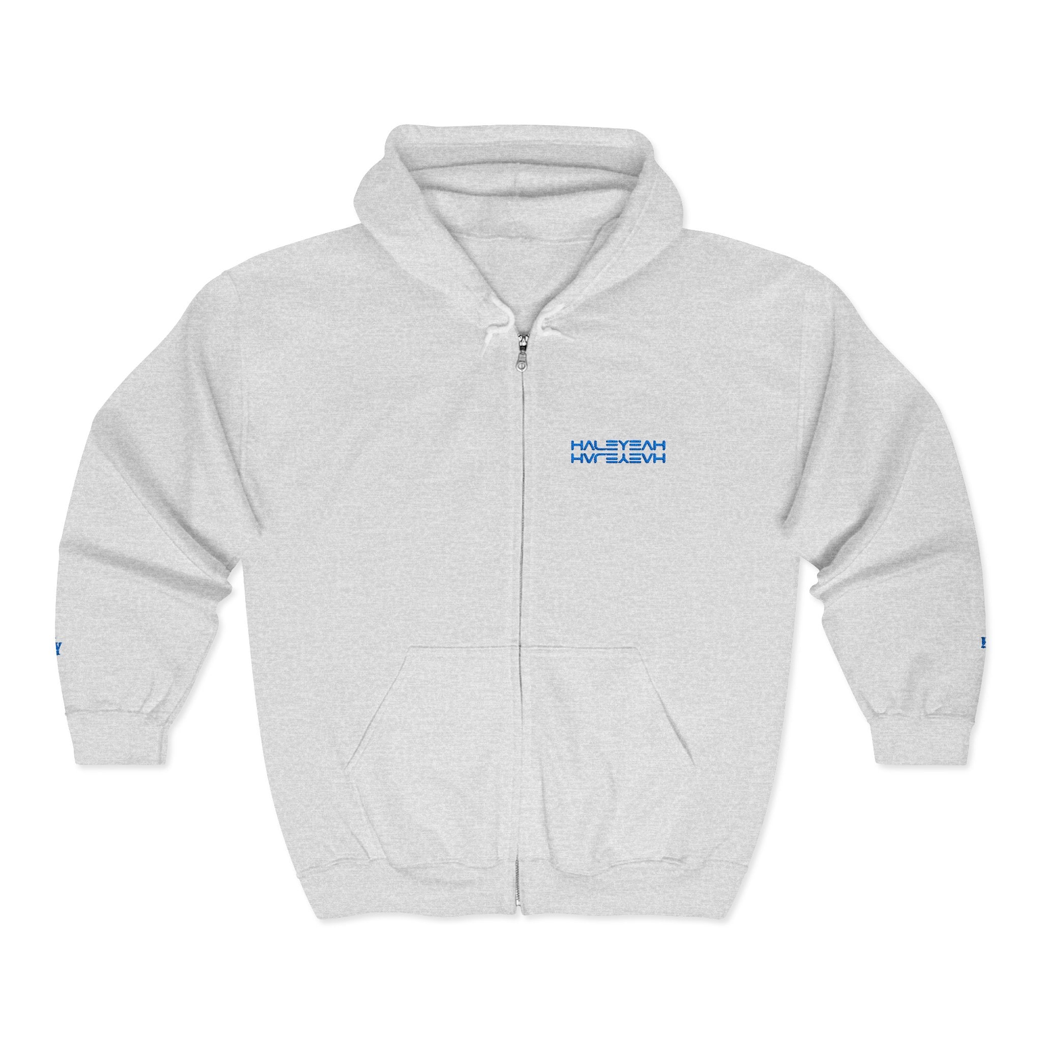HALEYEAH Iced Logo | HY Embroidered Zip-Up Hoodie
