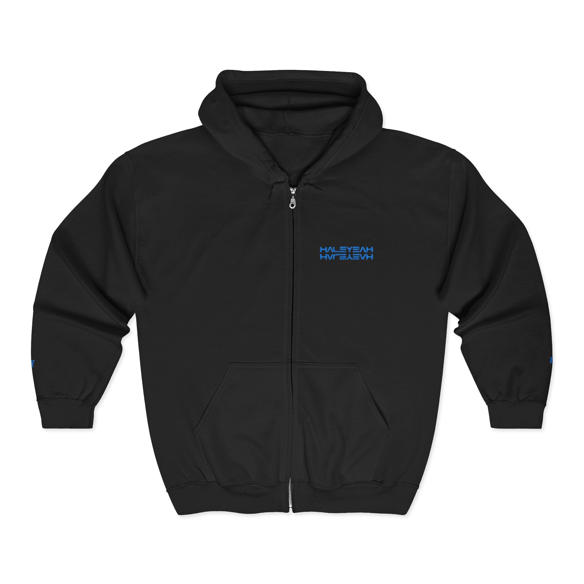 HALEYEAH Iced Logo | HY Embroidered Zip-Up Hoodie