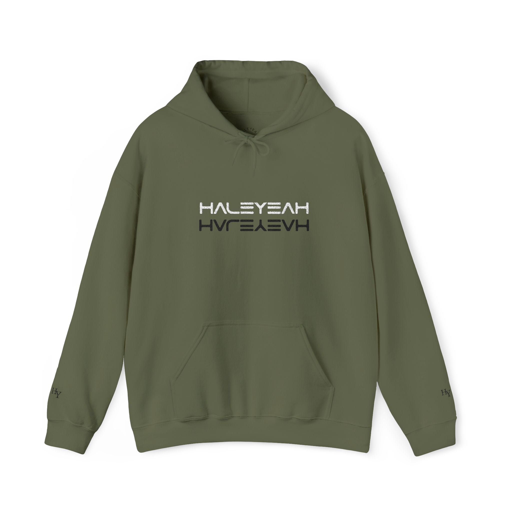 HALEYEAH Mirrored Logo | HY Embroidered Pullover Hoodie