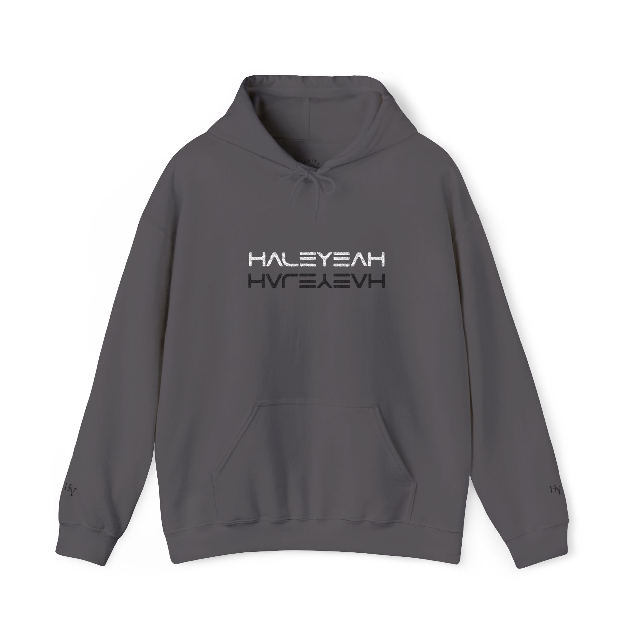 HALEYEAH Mirrored Logo | HY Embroidered Pullover Hoodie