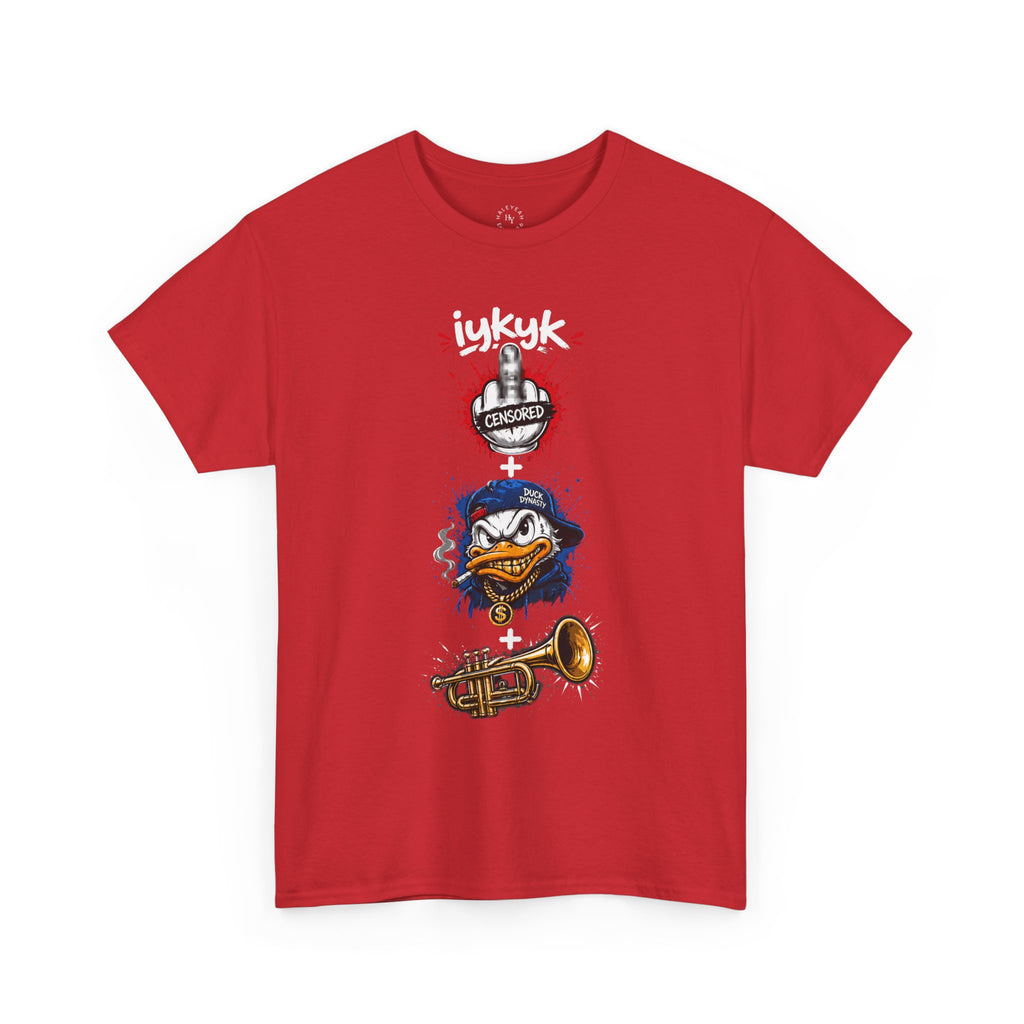 One Finger Salute + Duck Head + Trumpet iykyk | HY Graphic Tee
